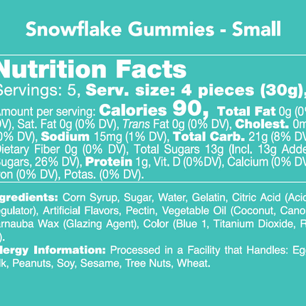 Snowflake Gummies (Available to ship 10/15)